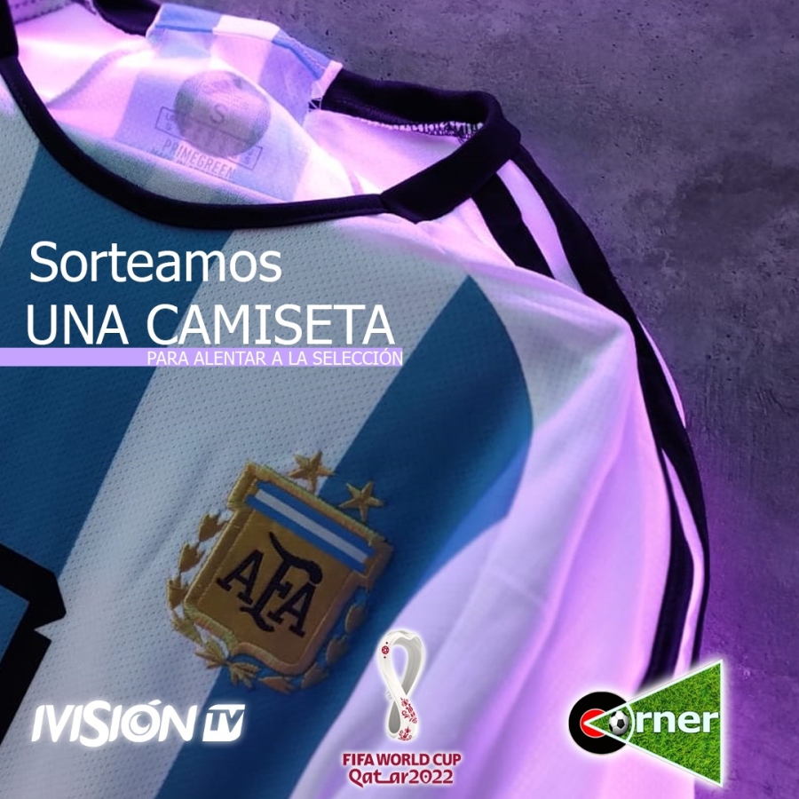 Se sorteó una camiseta de la selección argentina en Ivision Noticias