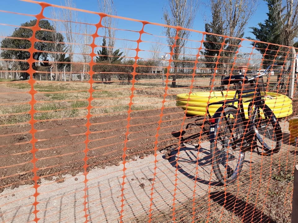 Alvear inició obras de gas para el Polideportivo