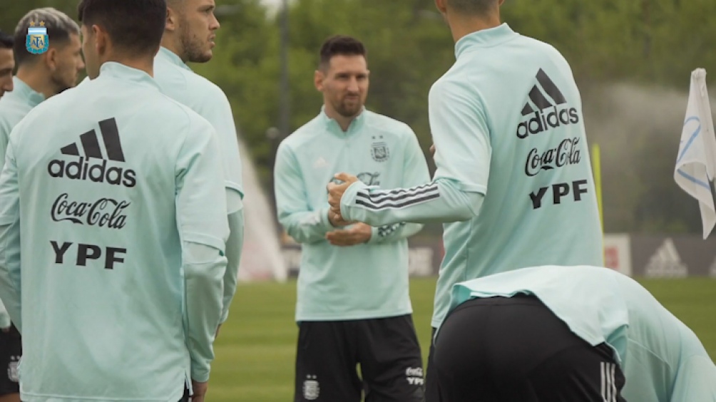 Se entrena la selección Argentina