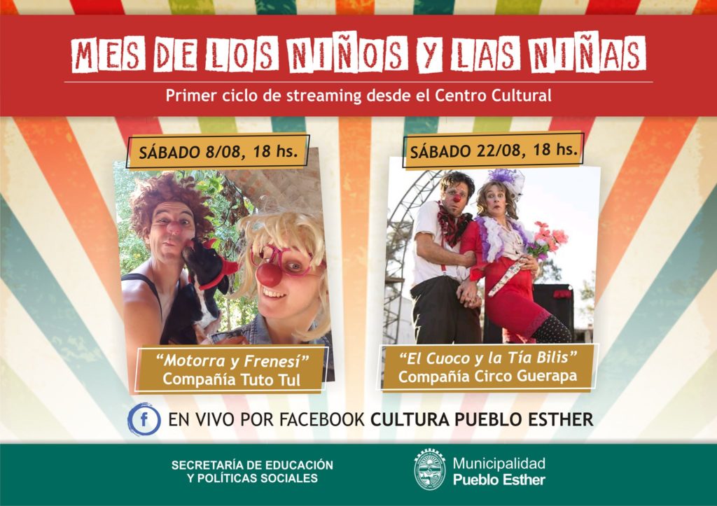 Festejos por el mes de las Infancias en Pueblo Esther