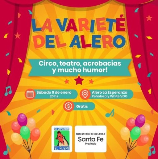 Circo, teatro y humor gratis en el Alero La Esperanza