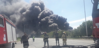 Devastador incendio en una empresa de Alvear