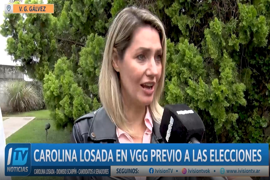 Carolina Losada en Campaña en VGG y apuntó contra Perotti