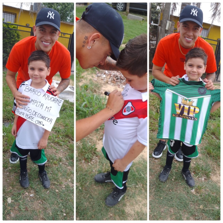 Encontró un celular y gracias a eso conoció a su ídolo de River