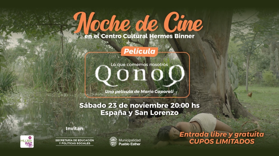 Noche de cine gratis en Pueblo Esther: este sábado se presenta “Qonoq”