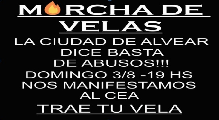 Vecinos autoconvocados de Alvear organizan manifestación contra los cortes de luz de la EPE