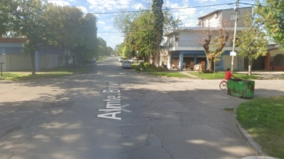 Robó y chocó una moto de tránsito de V.G.Gálvez