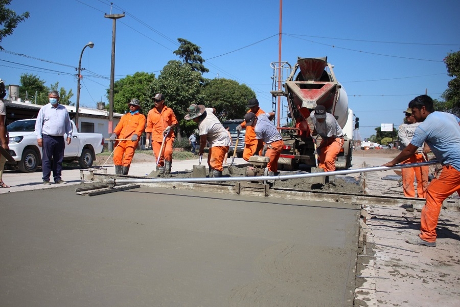 Riccio dio detalles de la obra de calle Libertador