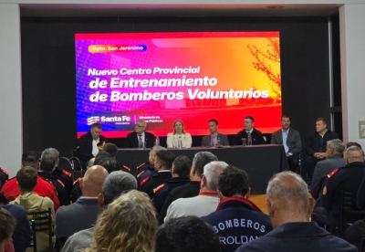 Scaglia anunció la licitación del Centro de Entrenamiento de Bomberos Voluntarios en Gálvez