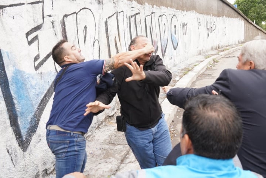 Sergio Berni habló luego de la agresión recibida por colectiveros que piden seguridad