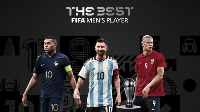 Premio The Best con Lionel Messi, Haaland y Mbappé