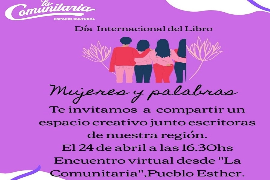 Actividades de La Comunitaria en Pueblo Esther por la semana del libro