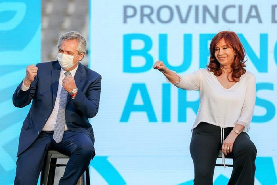 Alberto Fernández y Cristina Kirchner saludaron al presidente electo de Chile