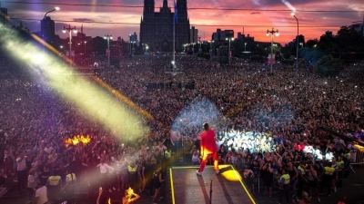 Más de 250 mil personas participaron del festival por los 140 años de de La Plata