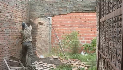 Se derribó en V.G.Gálvez un búnker de venta de drogas y refugio de delincuentes