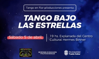 Una noche de "Tango bajo las estrellas" en Pueblo Esther