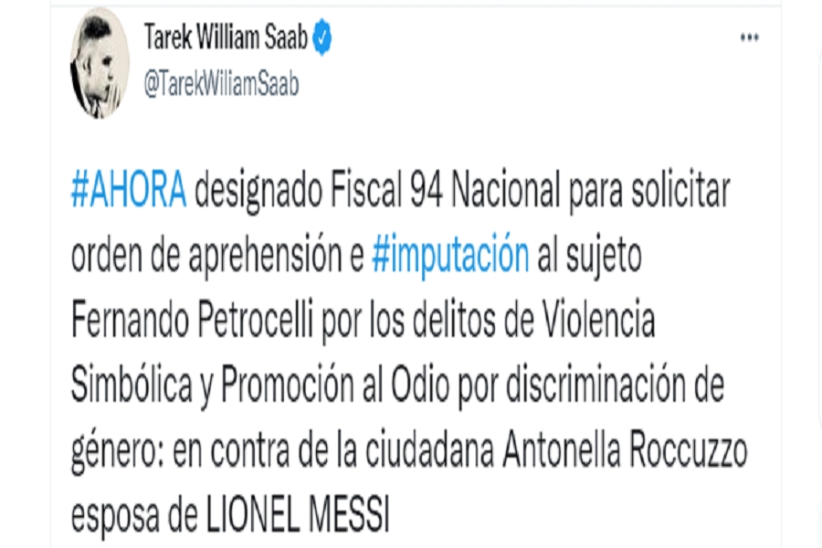 Venezuela ordenó la captura de un periodista por comentarios obcenos hacia Antonela Rocuzzo