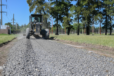 Avanza la construcción de un Circuito Vial en Villa Gobernador Gálvez