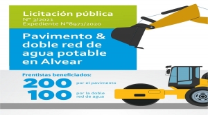 Licitan pavimentación de calles en Alvear