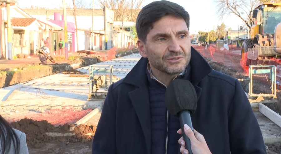 EL GOBERNADOR DE SANTA FE RECORRIÓ OBRAS EN EJECUCIÓN