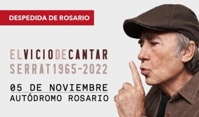 Serrat se despide en Rosario el 5 de noviembre