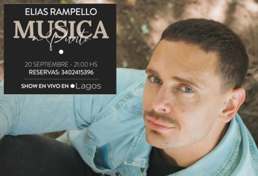 Elias Rampello se presenta en vivo en Punto Lagos para celebrar el Día de los Novios