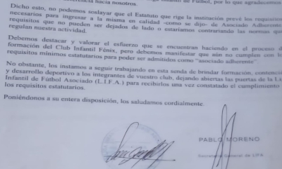 Club Infantil Fénix continúa su camino y apuesta al crecimiento pese a no ingresar aún a la LIFA