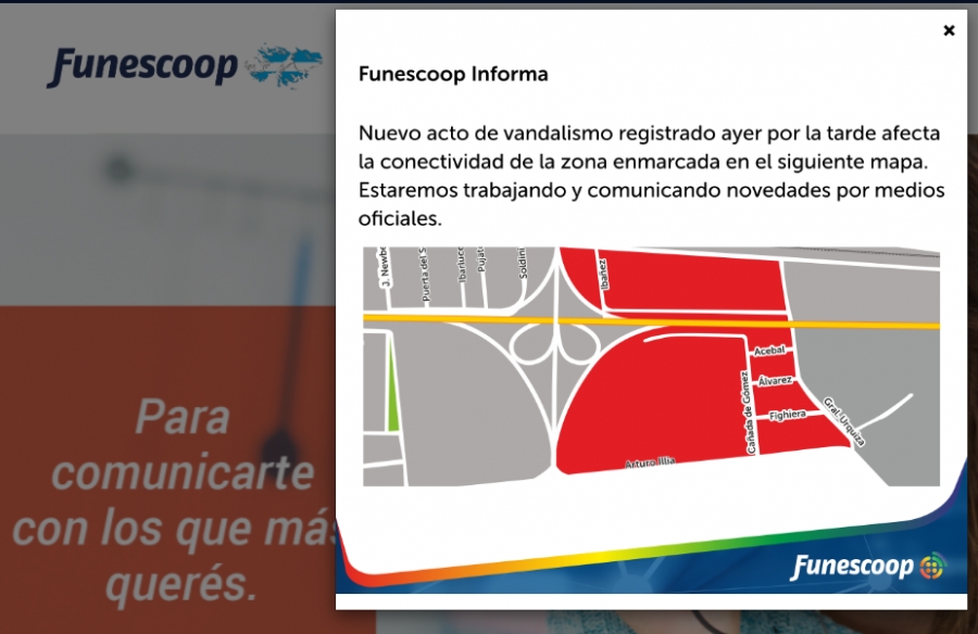 Robaron cables telefónicos «talando» columnas 