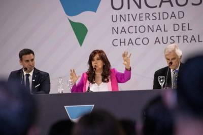 Cristina Kirchner hablará hoy en el Teatro Argentino de La Plata