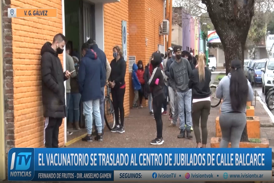 El vacunatorio del Hospital se trasladó al Centro de Jubilados