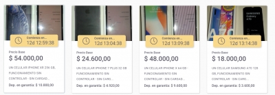 Subasta de la AFIP, celulares, cámaras fotográficas y relojes inteligentes