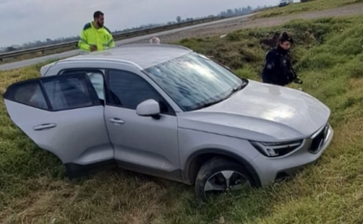 Accidente en la autopista a la altura de V.G.Gálvez