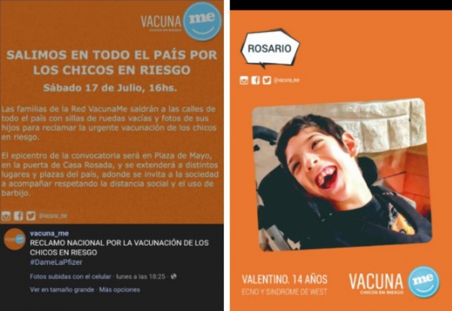 Mamá reclama por vacuna para su hijo