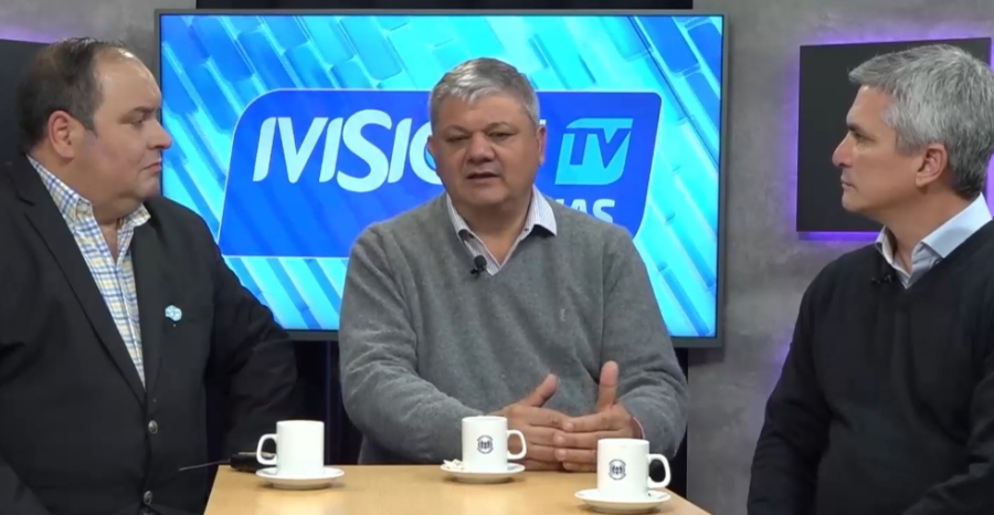 Alberto Ricci y Esteban Lenci, precandidatos a intendente y concejal de Villa Gobernador Gálvez, visitaron Ivisión Noticias