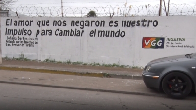 Pintaron murales con mensajes de concientización