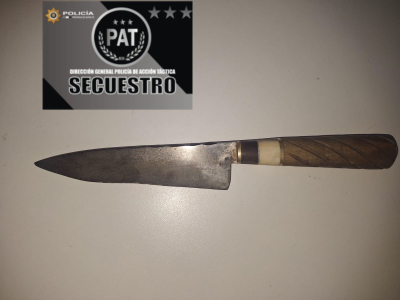 V.G.Gálvez; Una mujer fue aprehendida tras herir con un cuchillo a su hermano