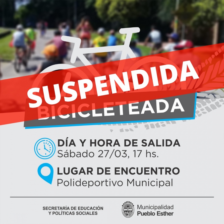 Bicicleteada suspendida