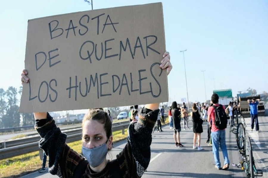 Volvieron a pedir por la Ley de Humedales