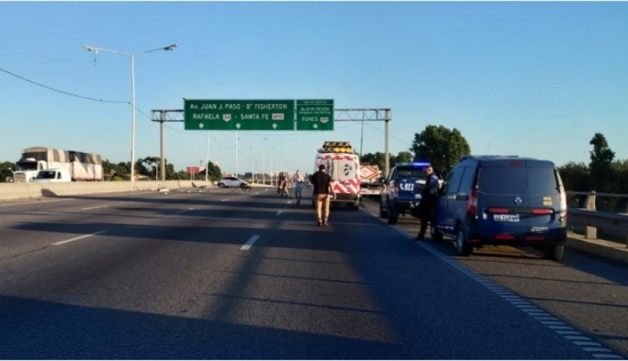 Heridos y tránsito cortado por un choque en  Circunvalación y Mendoza