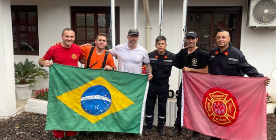 Bomberos Voluntarios realizó una capacitación en Brasil