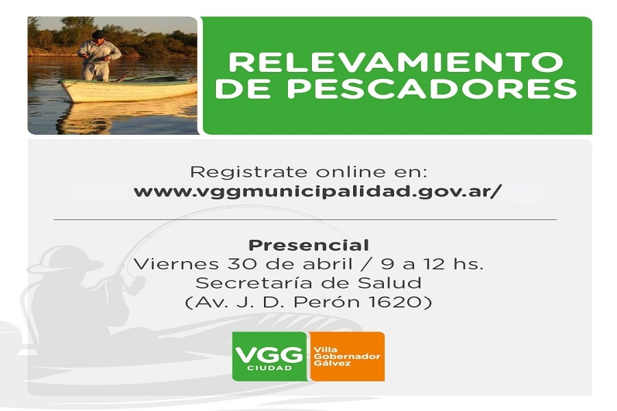 Realizarán un censo de pescadores de VGG