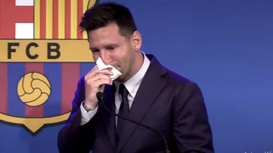 Messi se despidió de Barcelona muy emocionado