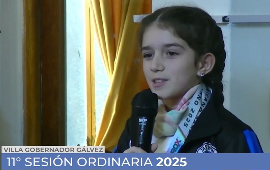 Reconocimiento a María Victoria Valero: con 10 años, brilló en el Panamericano de Taekwondo y fue distinguida por el Concejo Deliberante