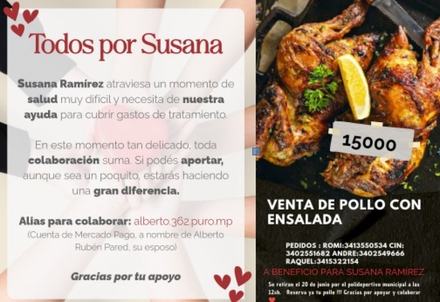 Pueblo Esther se une en solidaridad por Susana