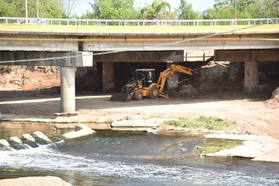 Provincia retomó la obra hídrica de la Cascada Saladillo