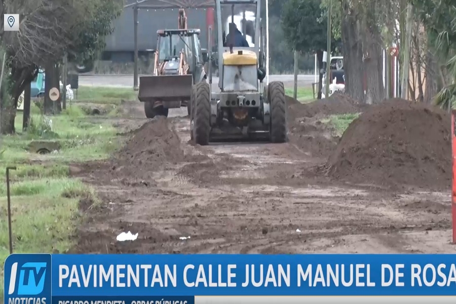 Cortes y desvíos por la pavimentación de Juan Manuel de Rosas en Pueblo Esther