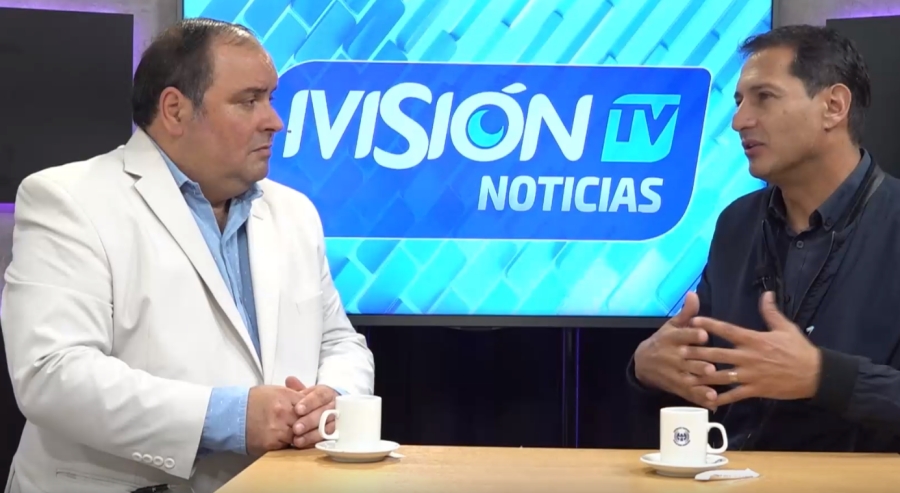 Jorge Murabito, precandidato a intendente de V.G.Gálvez visitó Ivisión Noticias