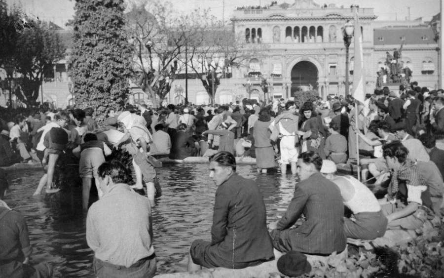 Acto por el día de la Lealtad en V. G. Gálvez