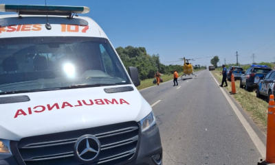 Auxilio a un camionero en la Ruta AO12: fue trasladado de urgencia al HECA