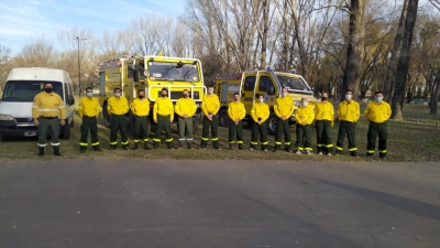 La provincia colabora para combatir los incendios en Corrientes y Misiones